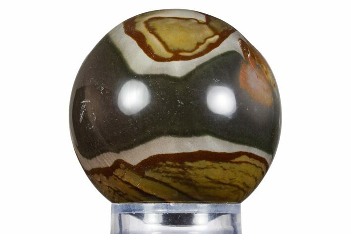 Polished Polychrome Jasper Sphere - Madagascar #358968